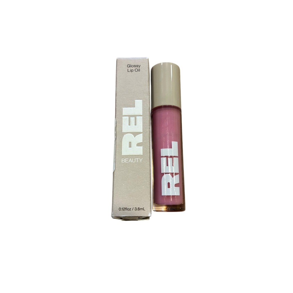 REL Beauty Glossy‎ Lip Oil Sandy Hydrating Tinted Gloss Full Size New